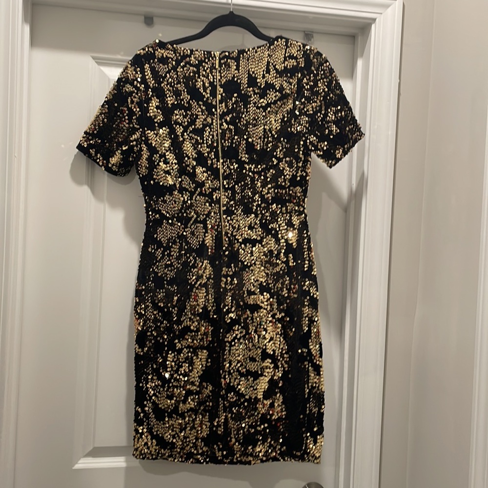 Sequins are a girls best friend! Gorgeous INC black and gold sequin dress - Picture 3 of 5